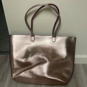 Bath and body works tote bag rose gold